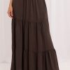 Brown Long Skirt...Polyamide and Viscose