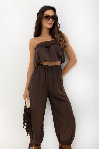 1131839.jpg Brown Set in Pants, Trousers, Shorts with Viscose