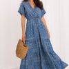 1131848.jpg Blue Daydress in Day Dresses with Lyocel