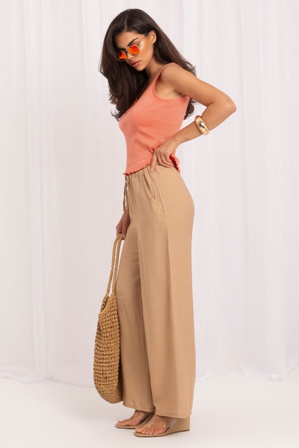Brown Women Trousers in Pants, Trousers, Shorts with Viscose