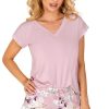 Pink Pyjama in Women`s Pyjamas, Sleepwear Sets with Spandex and Viscose