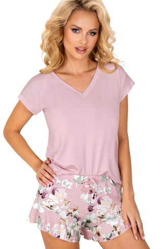 Pink Pyjama in Women`s Pyjamas, Sleepwear Sets with Spandex and Viscose