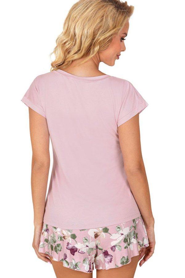 Pink Pyjama in Women`s Pyjamas, Sleepwear Sets with Spandex and Viscose