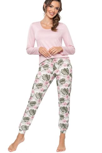 Pink Pyjama in Women`s Pyjamas, Sleepwear Sets with Spandex and Viscose