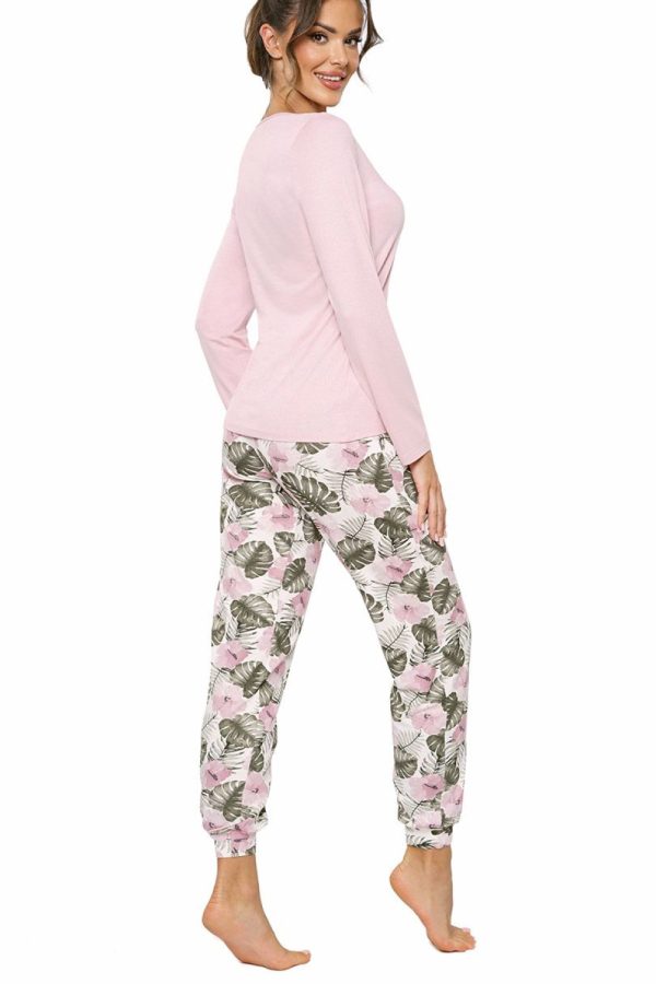 Pink Pyjama in Women`s Pyjamas, Sleepwear Sets with Spandex and Viscose