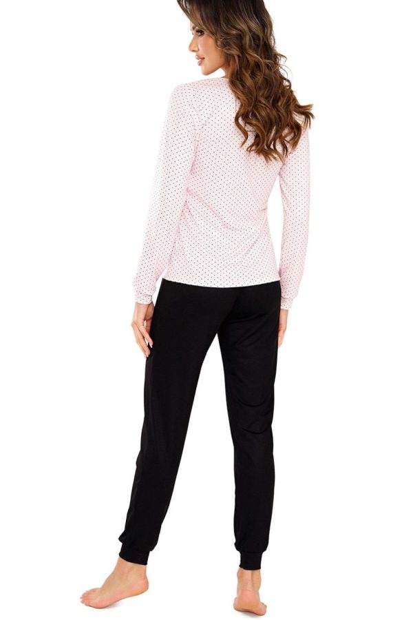 Black Pyjama in Women`s Pyjamas, Sleepwear Sets with Spandex and Viscose