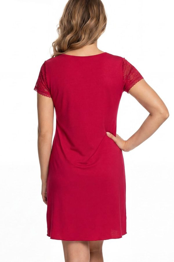 Red Nightshirt in Nightgowns, Nighties, Sleep Shirts with Spandex and Viscose