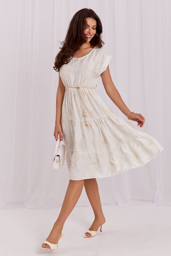 Beige Daydress in Day Dresses with Nylon and Viscose