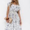 White Daydress in Day Dresses with Nylon and Viscose