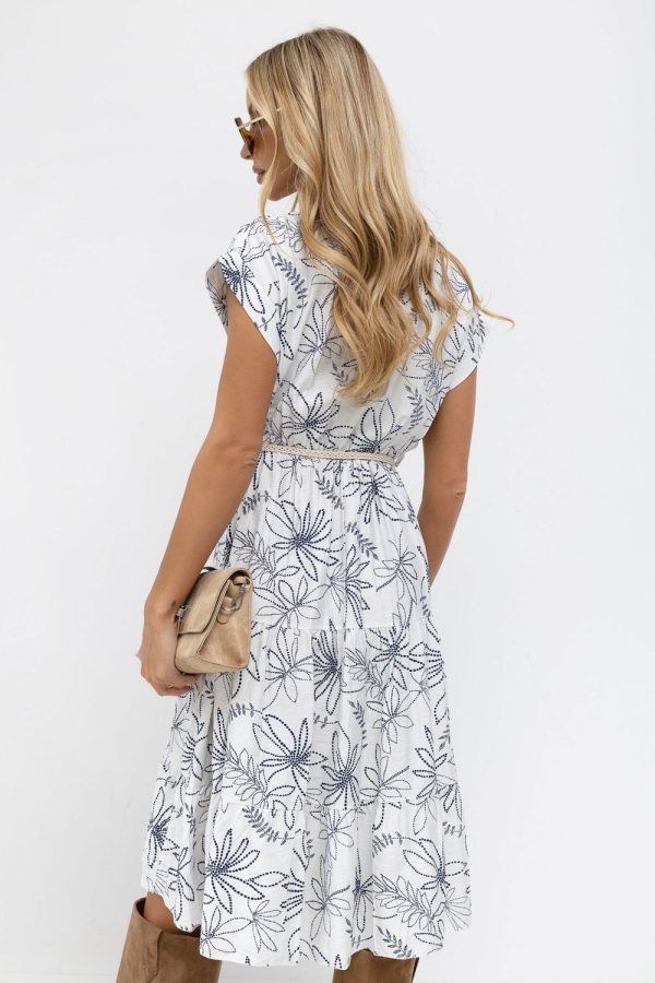 White Daydress in Day Dresses with Nylon and Viscose