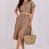 Green Daydress in Day Dresses with Viscose