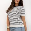 White Short Sleeve Sweater in Sweaters, Pullovers, Jumpers, Turtlenecks, Boleros, Shrugs with Polyamide, Polyester and Viscose