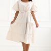 Beige Daydress in Day Dresses with Cotton and Viscose