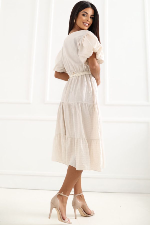 Beige Daydress in Day Dresses with Cotton and Viscose