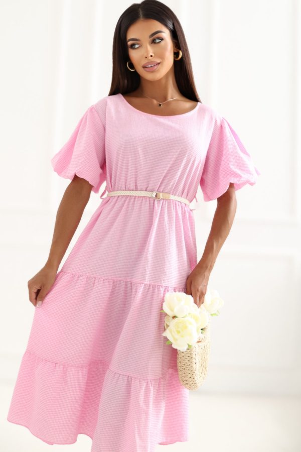 Pink Daydress in Day Dresses with Cotton and Viscose