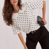 White Blouse in Women`s Blouses, Tunics with Spandex and Polyester