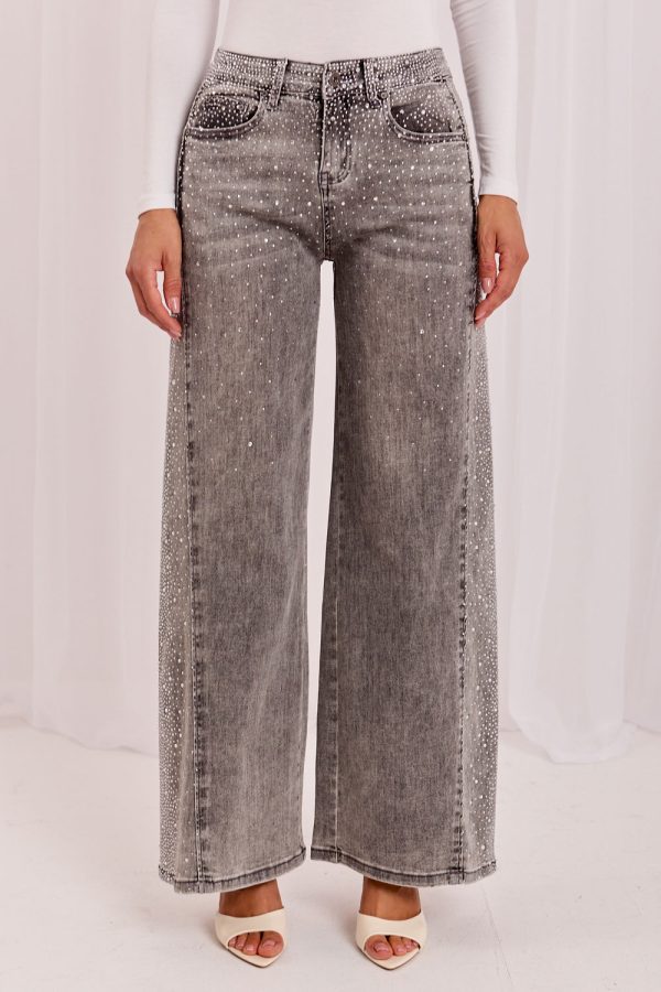 Grey Jeans in Pants, Trousers, Shorts with Cotton, Spandex and Polyester