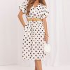 Beige Daydress in Day Dresses with Cotton