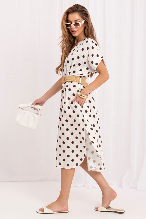 Beige Daydress in Day Dresses with Cotton