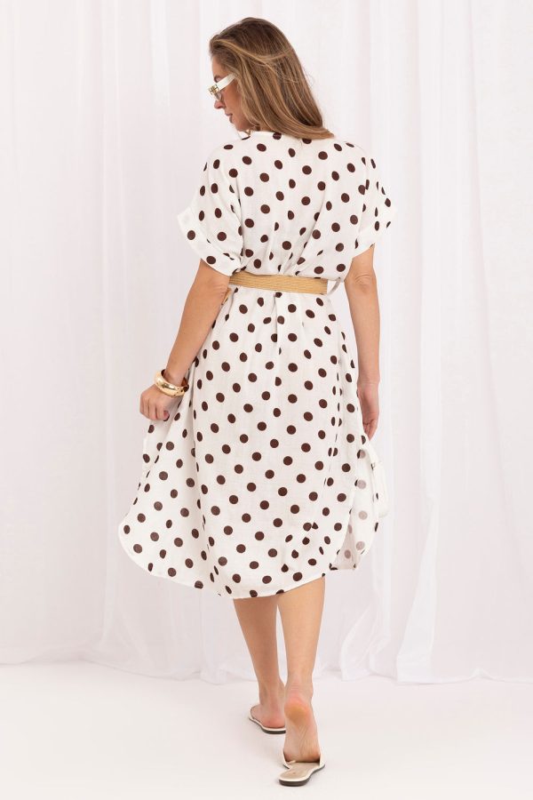 Beige Daydress in Day Dresses with Cotton