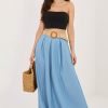 1132633.jpg Blue Long Skirt in Skirts with Cotton