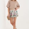 Green Skort in Pants, Trousers, Shorts with Spandex and Polyester
