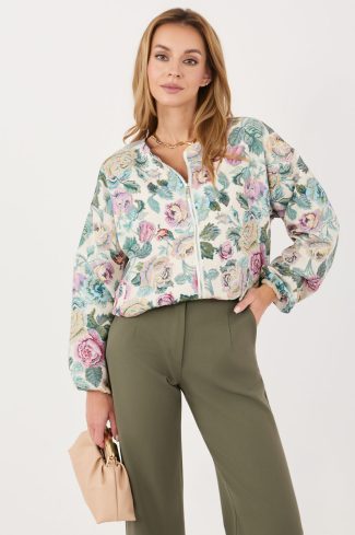 Green Jacket in Women`s Coats, Jackets with Spandex and Polyester