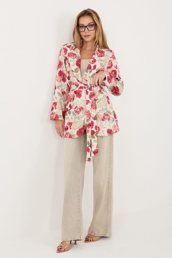 Red Jacket in Jackets, Vests For Women with Spandex and Polyester