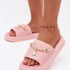 Pink Platform Sandals in Sandals & Flip-Flops For Women with Fabric, Footbed and Platform Height