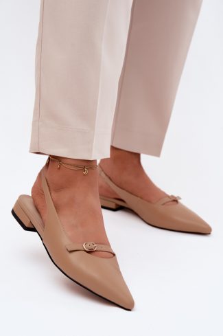 Beige Sandals in Sandals & Flip-Flops For Women with Fabric, Footbed and Heel Height