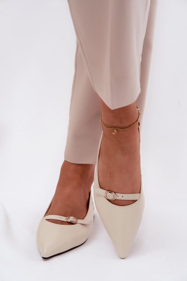 Beige Sandals in Sandals & Flip-Flops For Women with Fabric, Footbed and Heel Height