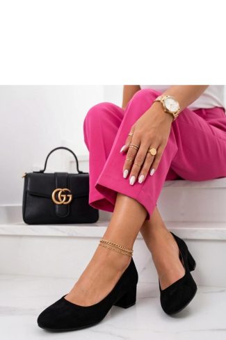 1132713.jpg Black Heel Pumps in Court Shoes, Pumps Shoes with Fabric, Footbed and Heel Height