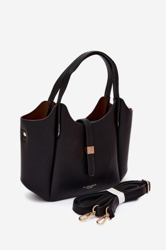 Black Everyday Handbag in Casual Handbags, Shoulder Bags with Width, Bottom Width and Height