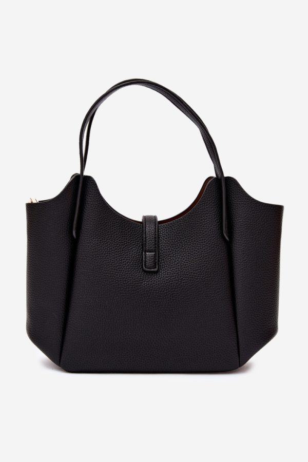 Black Everyday Handbag in Casual Handbags, Shoulder Bags with Width, Bottom Width and Height