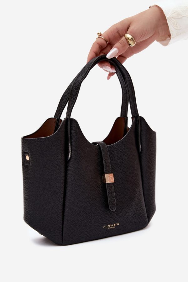 Black Everyday Handbag in Casual Handbags, Shoulder Bags with Width, Bottom Width and Height