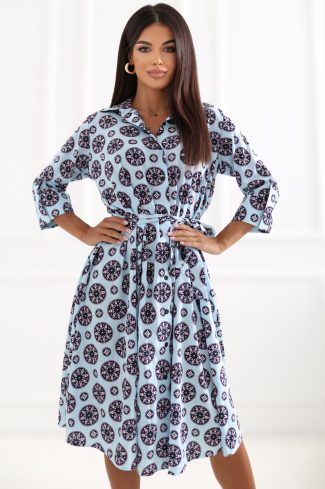 Blue Daydress in Day Dresses with Cotton and Polyester