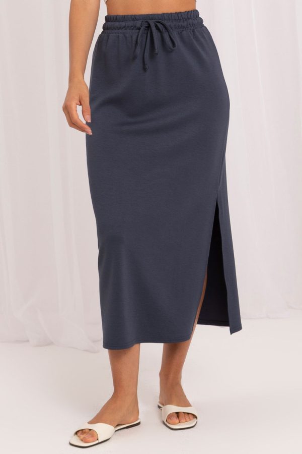 Grey Skirt in Skirts with Spandex and Viscose