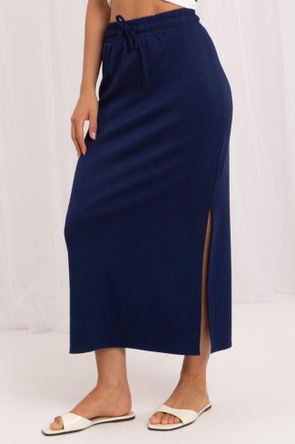 1133496.jpg Navy Blue Skirt in Skirts with Spandex and Viscose