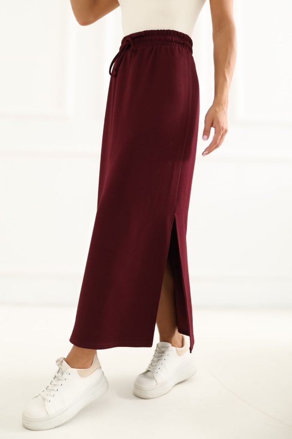 Red Skirt in Skirts with Spandex and Viscose