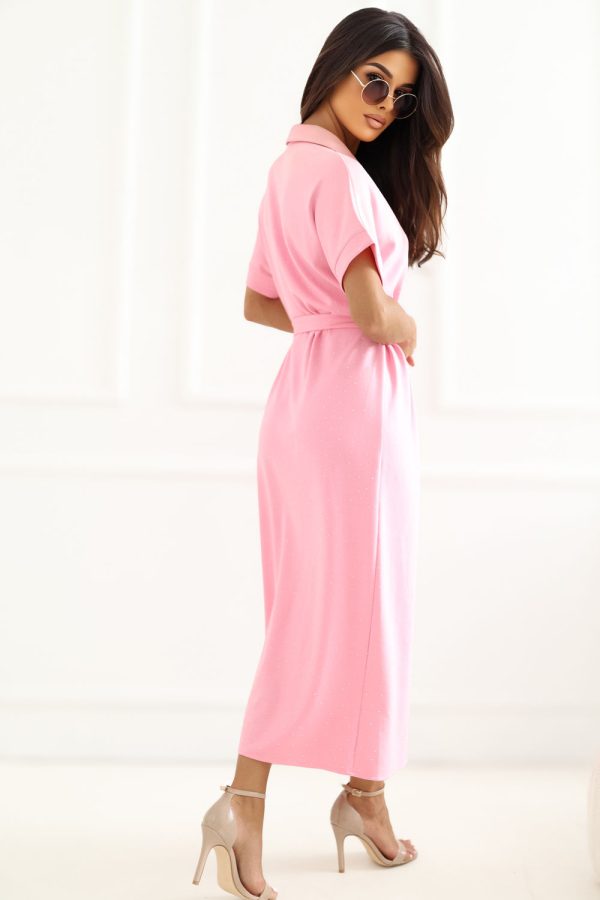 Pink Daydress in Day Dresses with Spandex and Viscose