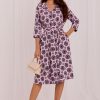 Pink Daydress in Day Dresses with Cotton and Polyester