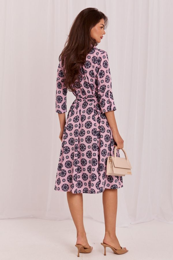 Pink Daydress in Day Dresses with Cotton and Polyester