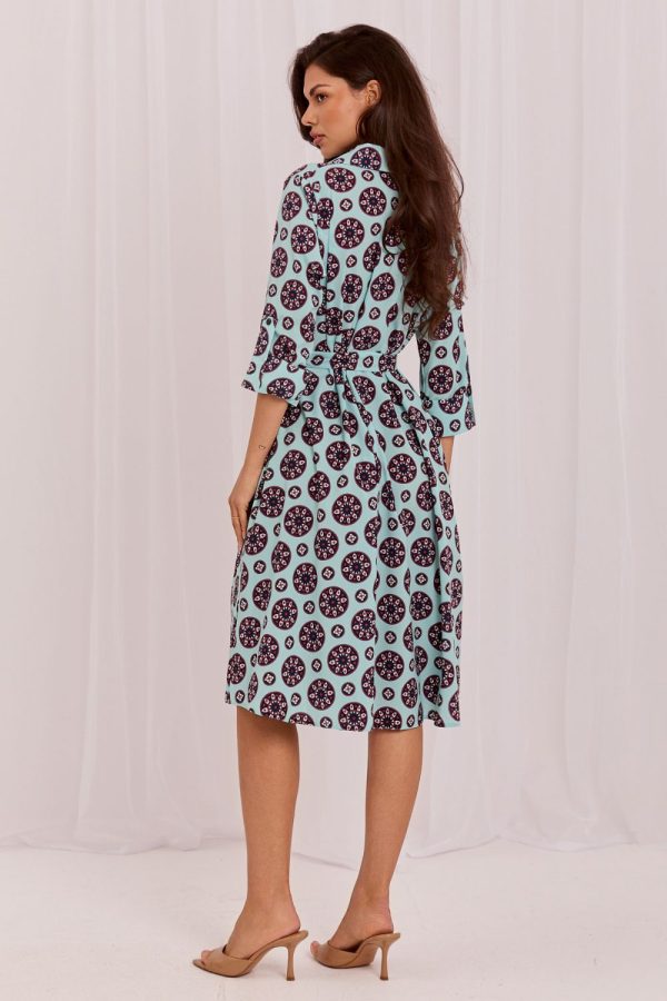 Green Daydress in Day Dresses with Cotton and Polyester