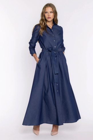 Blue Daydress in Day Dresses with Cotton