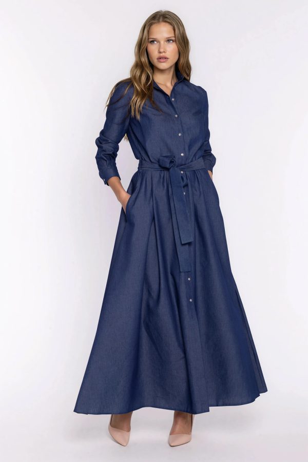 Blue Daydress in Day Dresses with Cotton
