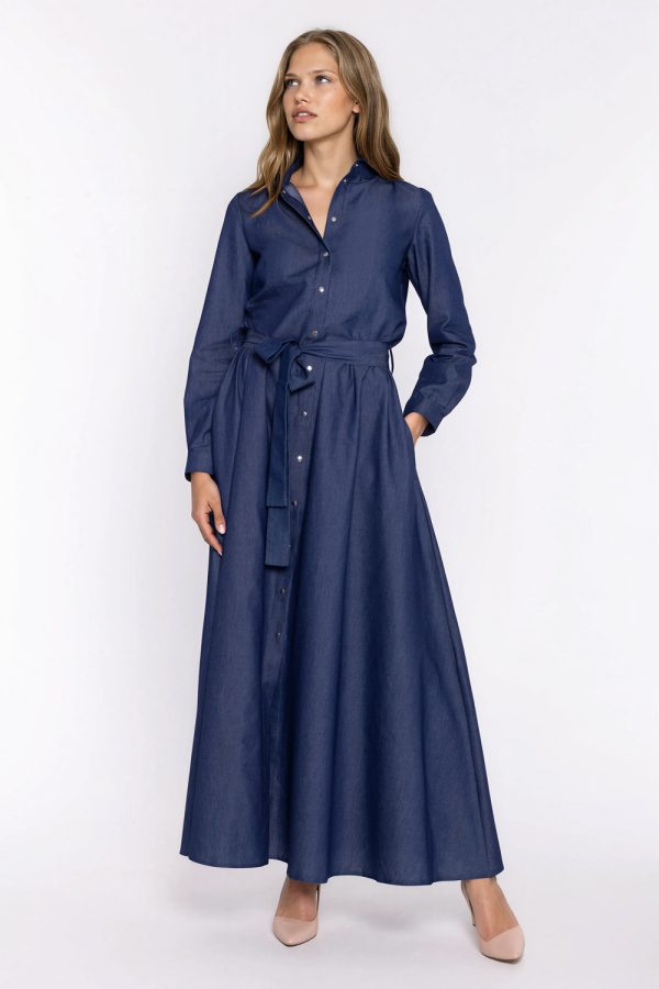 Blue Daydress in Day Dresses with Cotton