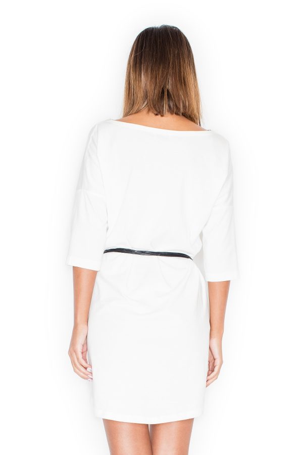 Beige Daydress in Day Dresses with Cotton and Polyester