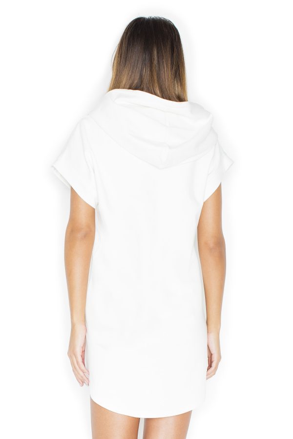 Beige Daydress in Day Dresses with Cotton and Spandex