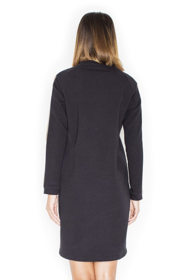 Black Cocktail Dress in Day Dresses with Cotton and Spandex