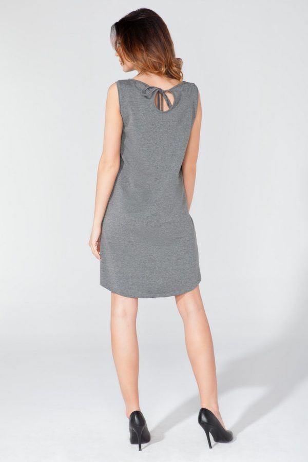 Grey Daydress 3 in Cotton, Spandex and Polyester